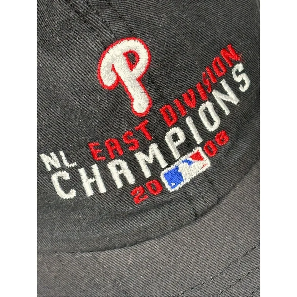 New Era Phillies 2008 National League Championship baseball hat - black OS